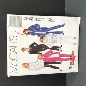 McCall's 7942 Dressing Down Uncut Sewing Pattern Size Med (12, 14)